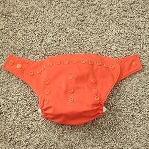 Grovia Hybrid Diaper Shell Plus Stage Dry Liner In Orange